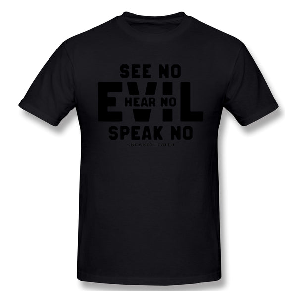 Air Jordan 1 Court Purple 1s Sneaker Tee Evil See No Hear No Speak No t Shirt For Man