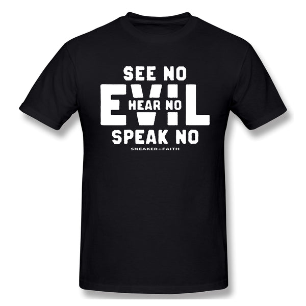 Air Jordan 1 Court Purple 1s Sneaker Tee Evil See No Hear No Speak No Shirt For Man