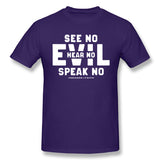 Air Jordan 1 Court Purple 1s Sneaker Tee Evil See No Hear No Speak No Shirt For Man