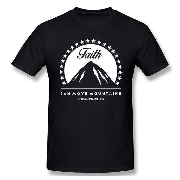 Air Jordan 1 Court Purple 1s Sneaker Tee Faith Can Move Mountains t Shirt For Man
