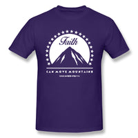 Air Jordan 1 Court Purple 1s Sneaker Tee Faith Can Move Mountains t Shirt For Man