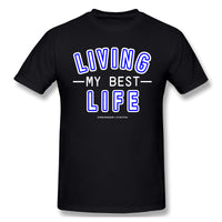 Air Jordan 1 Court Purple 1s Sneaker Tee Living My Best Life Shirt For Man